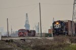 CP & NS Locomotives in the yard